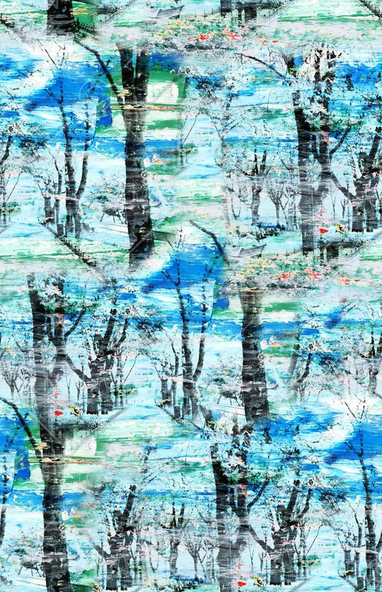 手绘印花华亿平台图片