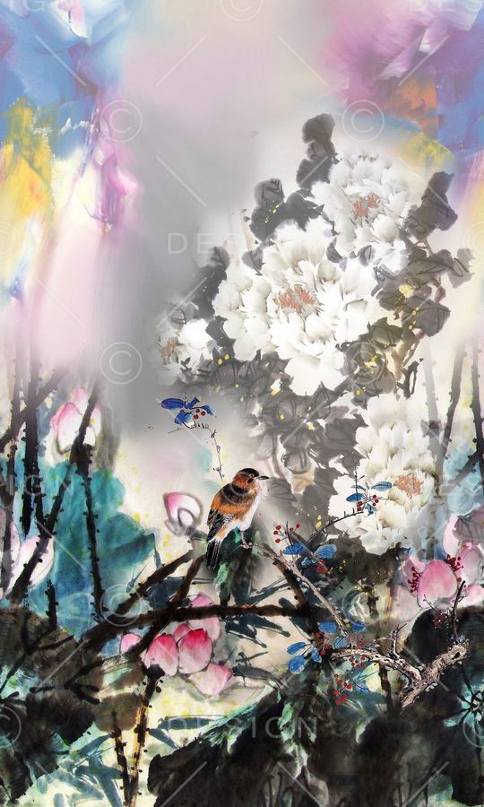 中国风印花华亿平台图片