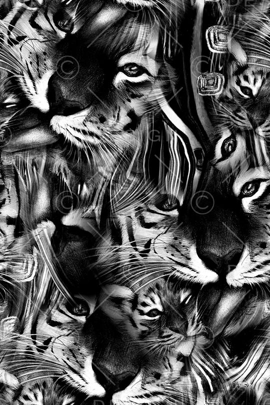 黑白印花华亿平台图片