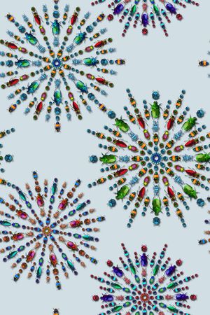 昆虫印花华亿平台图片