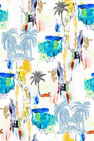 水彩纹理印花华亿平台图片