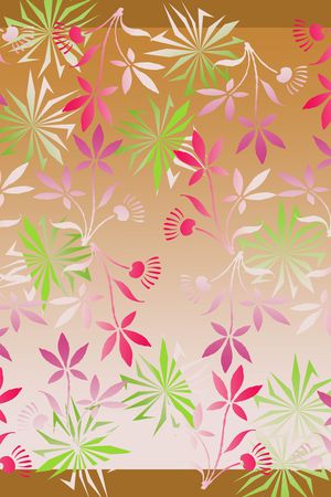 树叶组合印花华亿平台图片