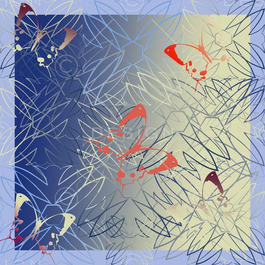 丝巾围巾秀场印花华亿平台图片