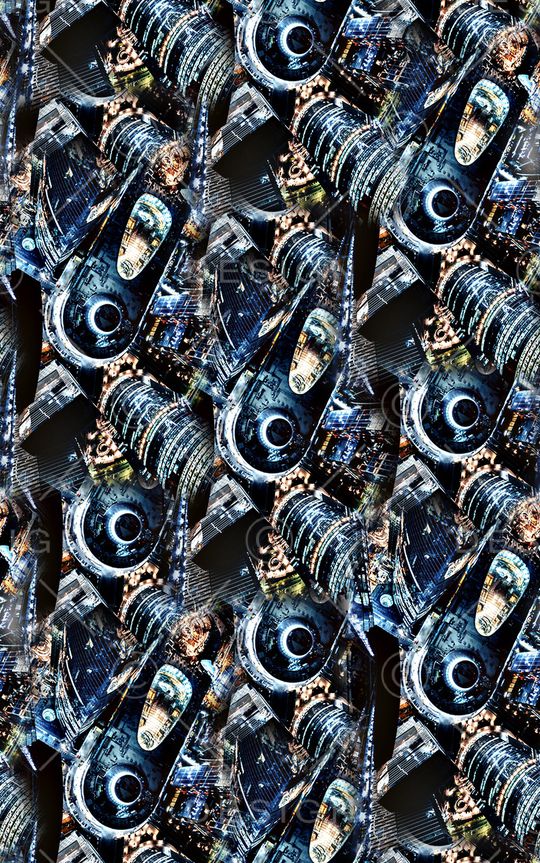 抽象手绘水彩画几何彩绘印花印花华亿平台图片