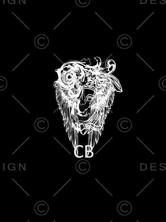 抽象手绘几何大牌翅膀印花印花华亿平台图片