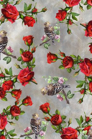 玫瑰印花华亿平台图片