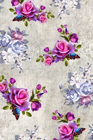 乱花印花华亿平台图片