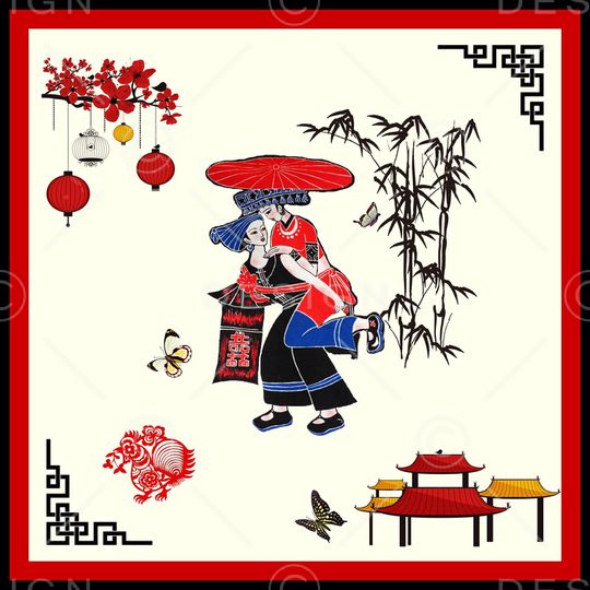 花鸟印花华亿平台图片