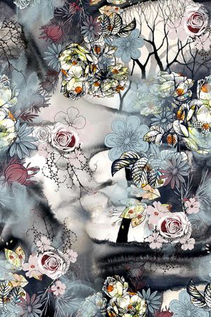 花朵印花华亿平台图片