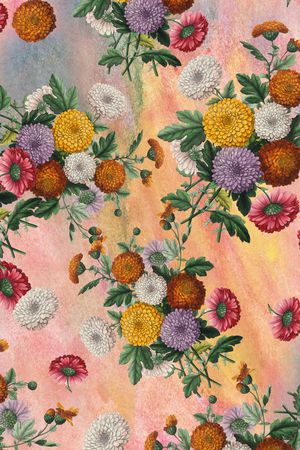 乱花印花华亿平台图片