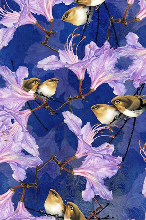 水仙花印花华亿平台图片