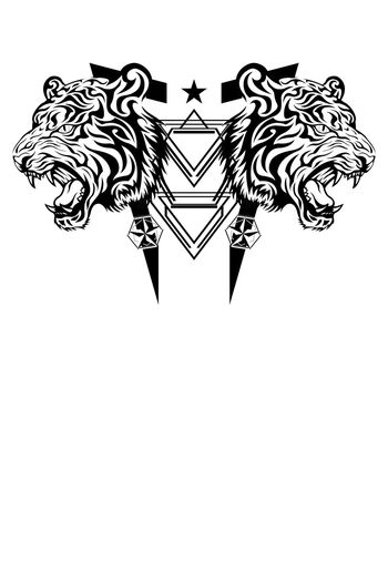 黑白印花华亿平台图片