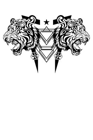 黑白印花华亿平台图片