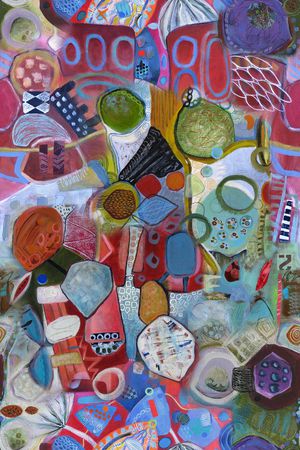 抽象印花华亿平台图片