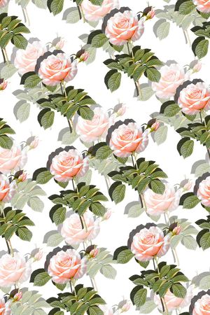 清新淡雅裙装花卉印花华亿平台图片