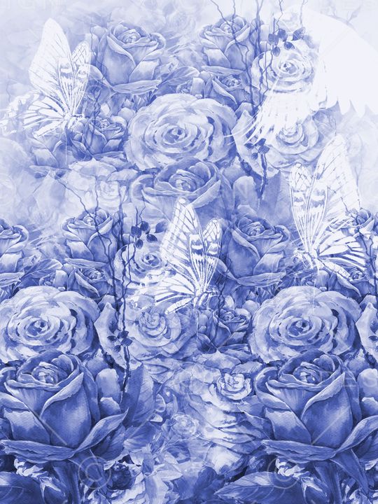 中国风印花华亿平台图片