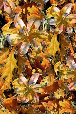 树枝印花华亿平台图片