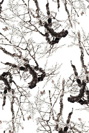 树枝印花华亿平台图片