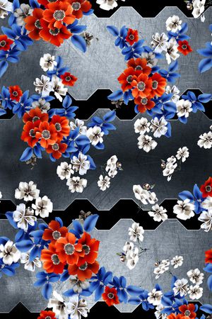 乱花印花华亿平台图片