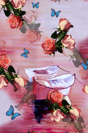 牡丹印花华亿平台图片