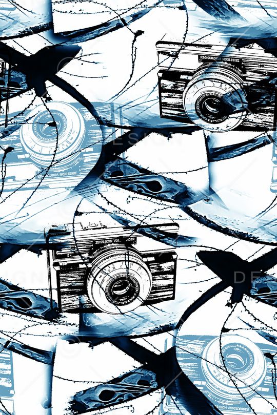 复古照相机印花华亿平台图片