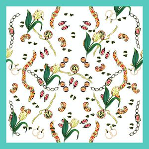 小方巾印花华亿平台图片