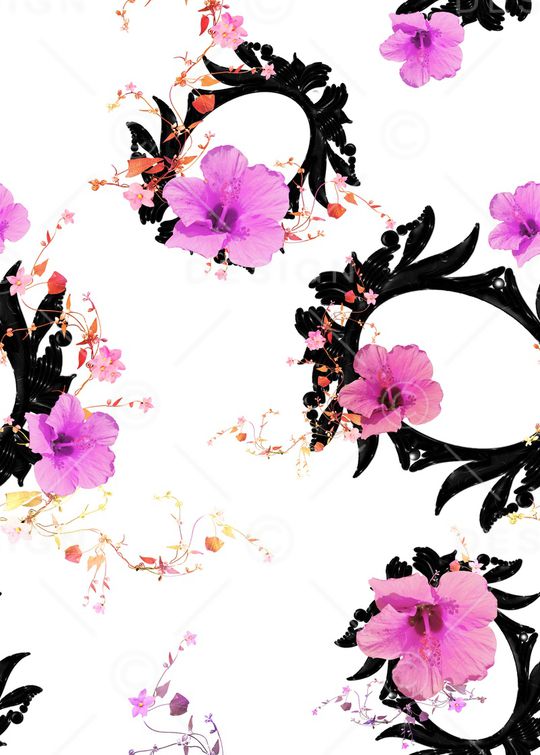 花朵印花华亿平台图片