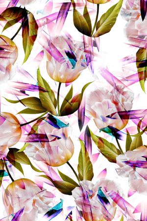 花卉印花华亿平台图片