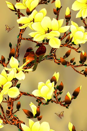 手绘印花华亿平台图片