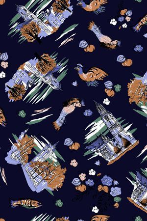 鱼印花华亿平台图片