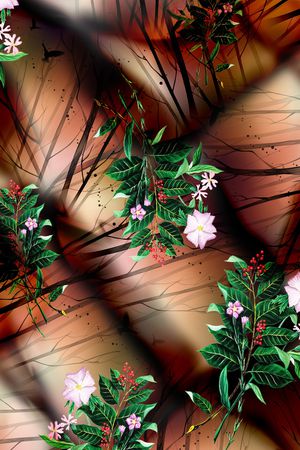 乱花印花华亿平台图片