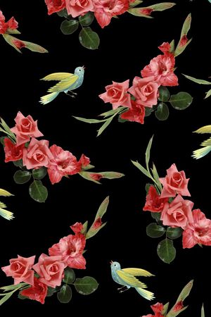 玫瑰印花华亿平台图片