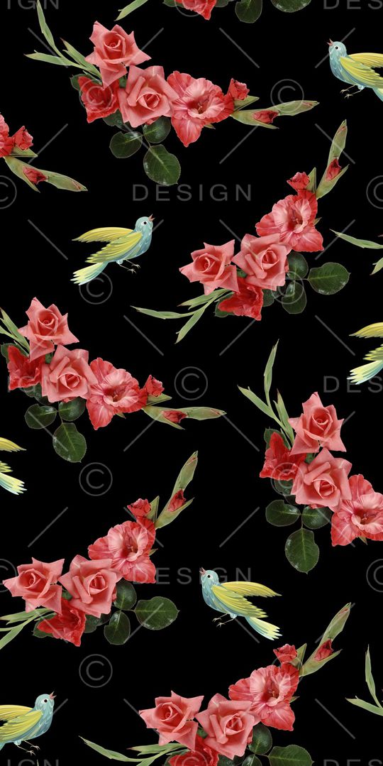 玫瑰印花华亿平台图片