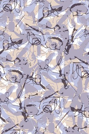 抽象迷彩纹理印花华亿平台图片