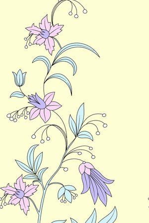 手绘创意几何花卉印花华亿平台图片