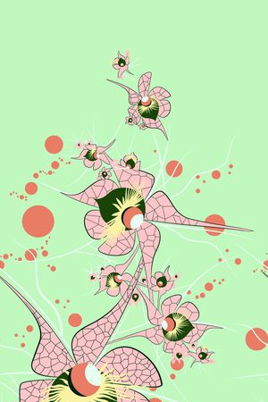 绚烂的几何花卉印花华亿平台图片