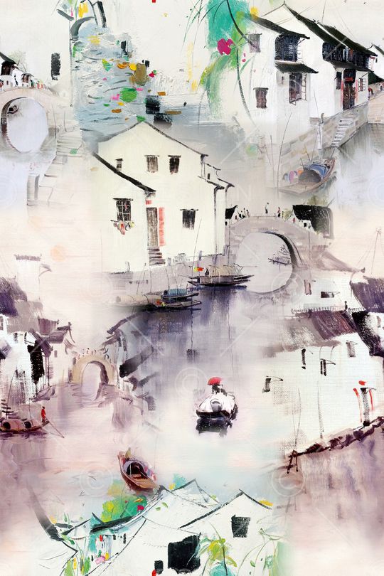 中国风印花华亿平台图片