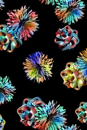 抽象印花华亿平台图片