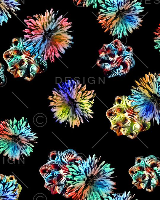 抽象印花华亿平台图片