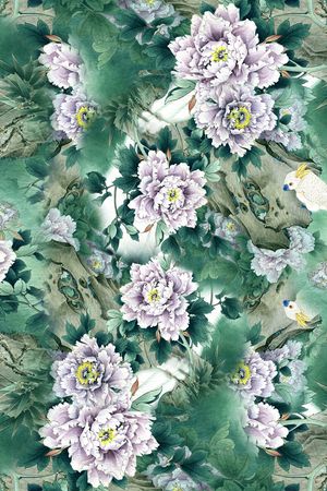 紫花印花华亿平台图片