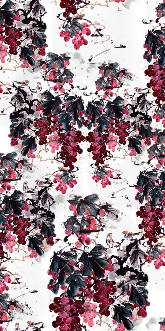 葡萄印花华亿平台图片