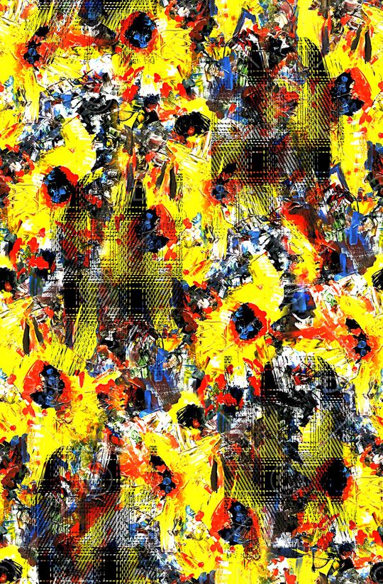 抽象纹理花印花华亿平台图片