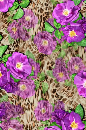 牵牛花印花华亿平台图片