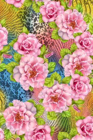 牵牛花印花华亿平台图片