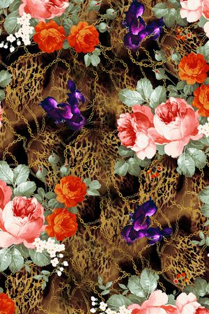 牵牛花印花华亿平台图片