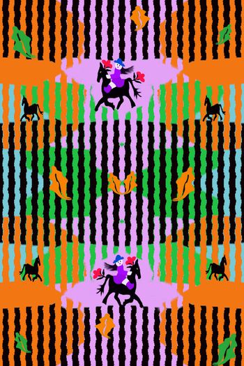 手绘印花华亿平台图片