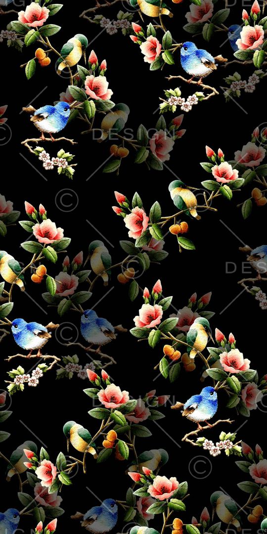 鸟印花华亿平台图片