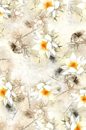 手绘印花华亿平台图片