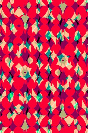 不规则几何印花华亿平台图片