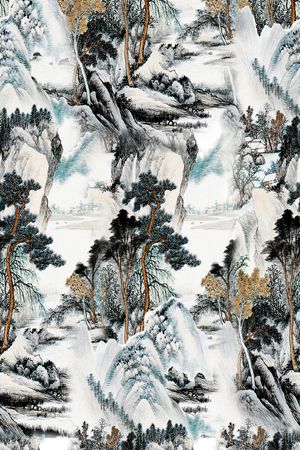 山水印花华亿平台图片